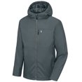 thumbnail image 1 of Little Donkey Andy Men's Puffer Jacket Lightweight Warm Winter Coat Hooded Windproof Insulated Jacket Grey M, 1 of 7