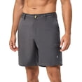 thumbnail image 1 of Little Donkey Andy Men's Quick Dry Shorts 11 Inch Inseam Bermuda with 6 Pockets for Hiking City Grey L, 1 of 9