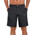 thumbnail image 1 of Little Donkey Andy Men's Quick Dry Stretch Shorts for Hiking Golf Travel, with Elastic Waist Black S, 1 of 8