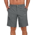 thumbnail image 1 of Little Donkey Andy Men's Quick Dry Stretch Shorts for Hiking Golf Travel, with Elastic Waist Gray L, 1 of 8