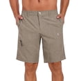thumbnail image 1 of Little Donkey Andy Men's Quick Dry Stretch Shorts for Hiking Golf Travel, with Elastic Waist Greige M, 1 of 8