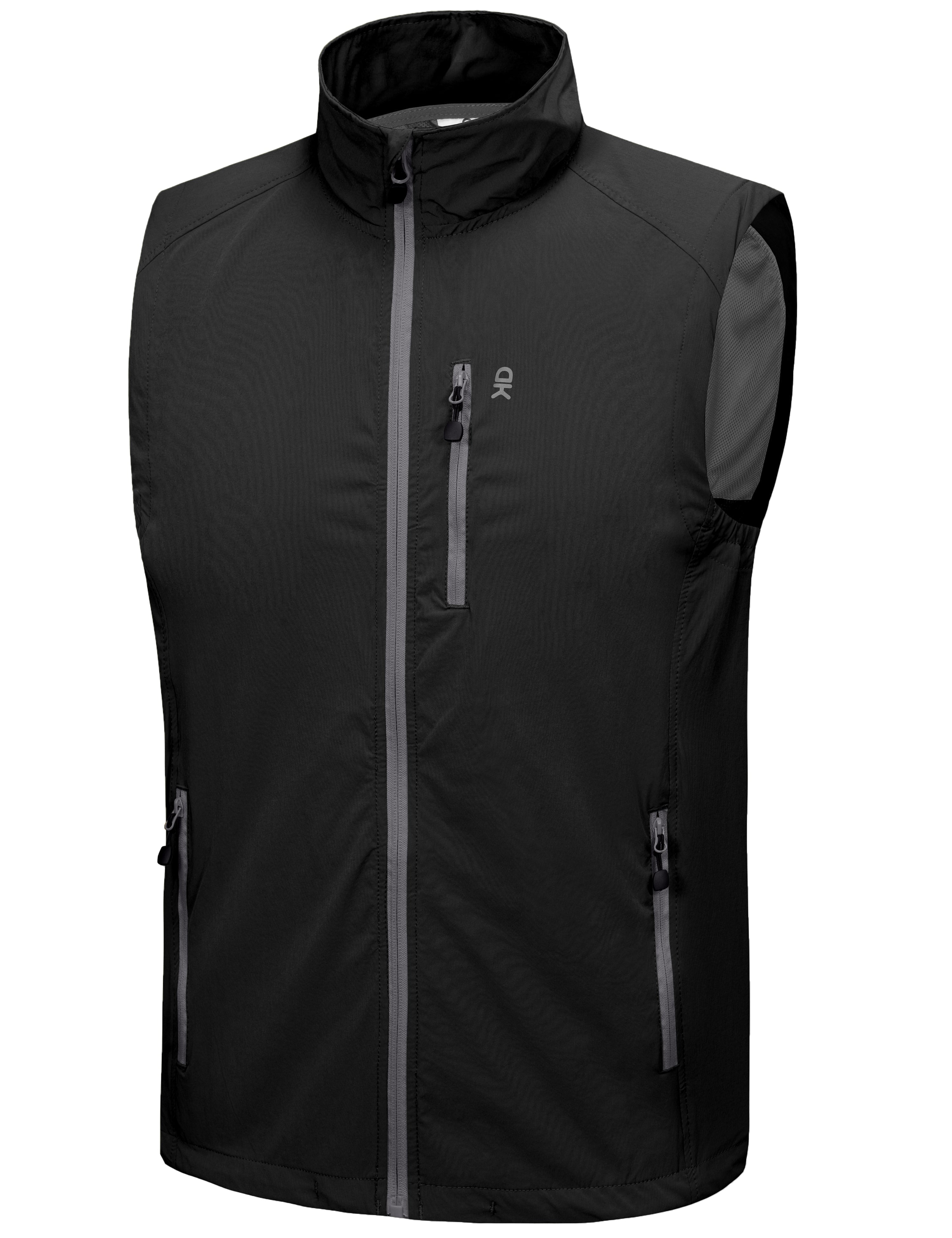 Little Donkey Andy Men's Quick Dry Vest Sleeveless Summer Stretchy Windproof Jacket for Golfing Cycling Running Size S