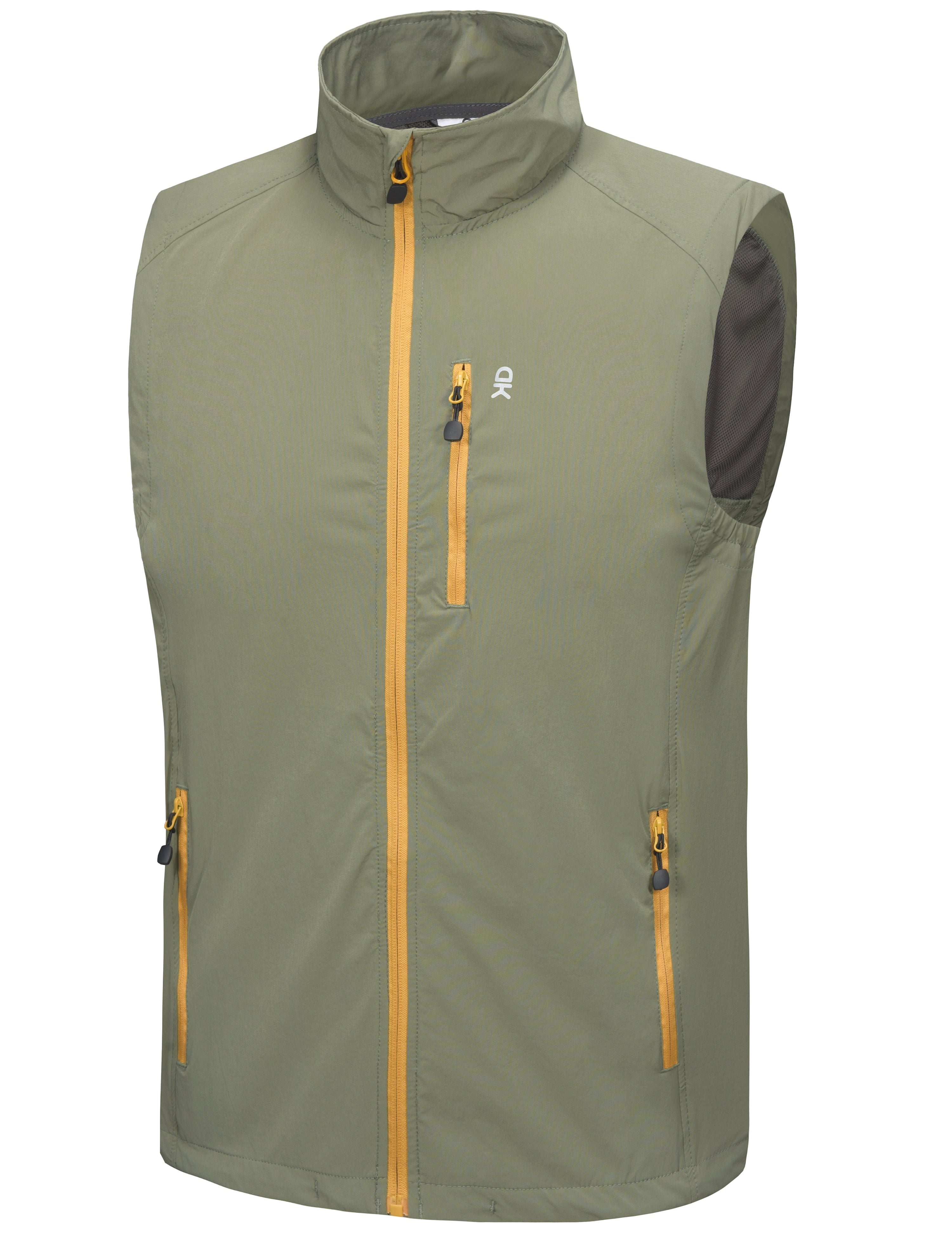 Little Donkey Andy Men's Quick Dry Vest Sleeveless Summer Stretchy Windproof Jacket for Golfing Cycling Running Size XXL