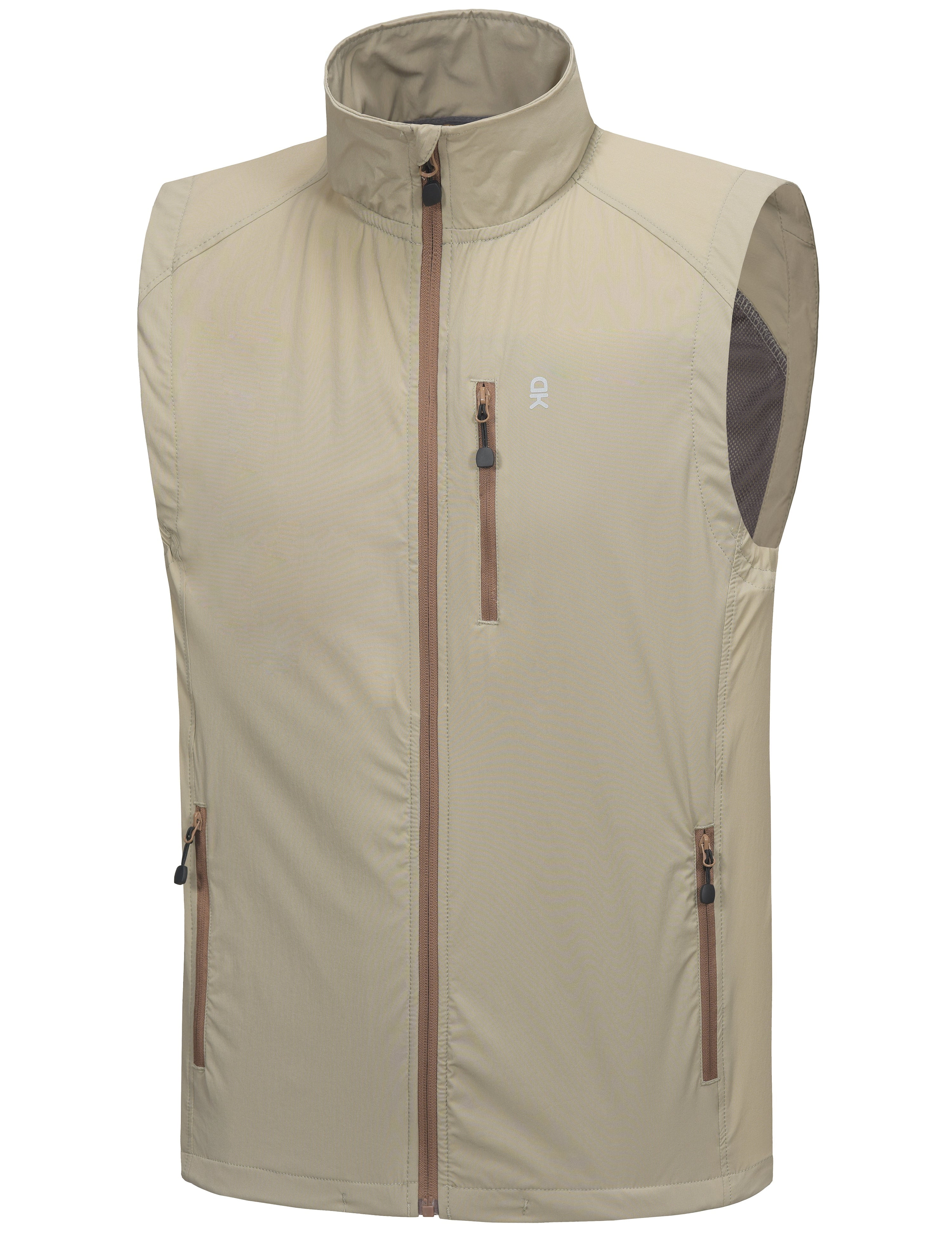 Little Donkey Andy Men's Quick Dry Vest Sleeveless Summer Stretchy Windproof Jacket for Golfing Cycling Running Size XXL