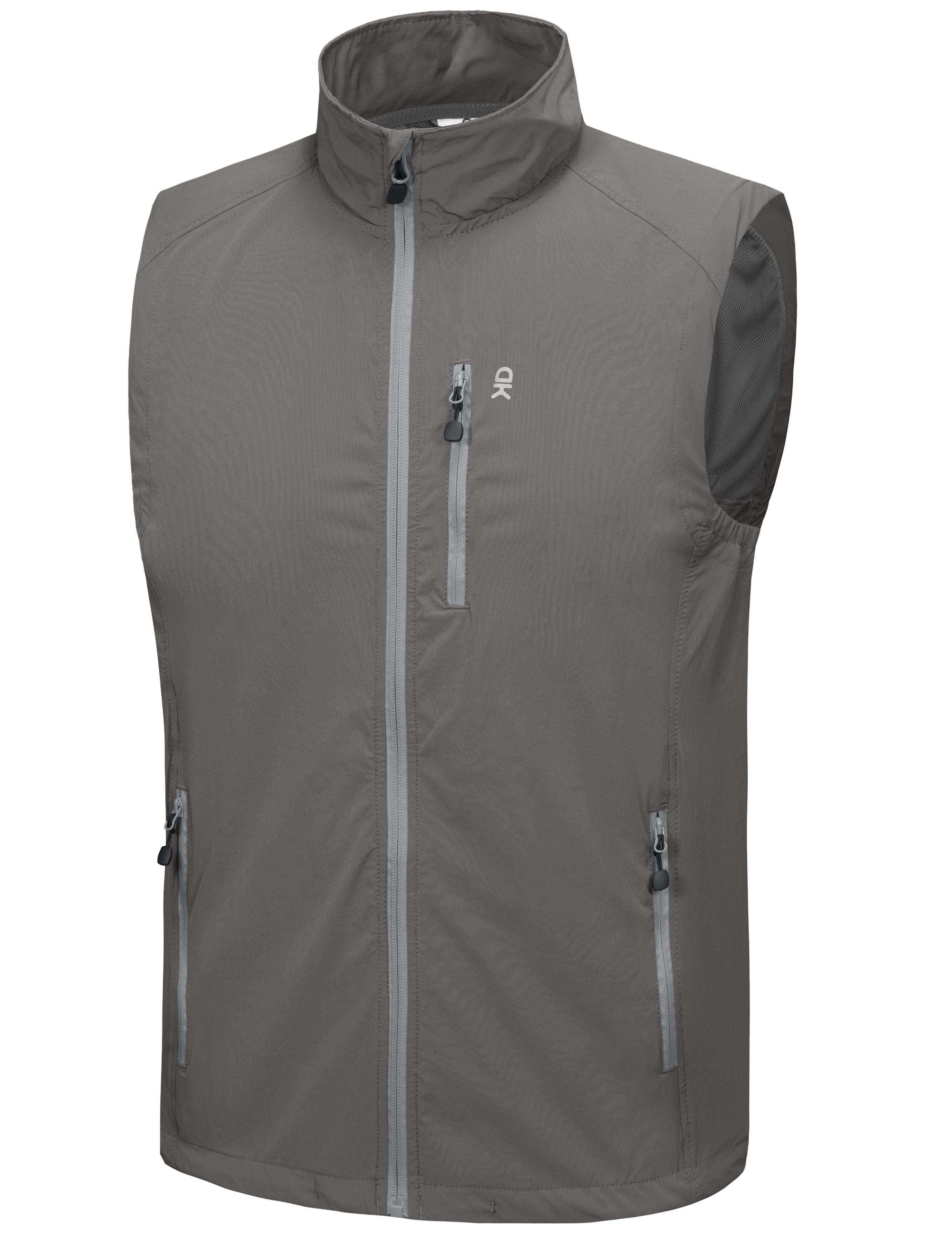 Little Donkey Andy Men's Quick Dry Vest Sleeveless Summer Stretchy Windproof Jacket for Golfing Cycling Running Size XXXL