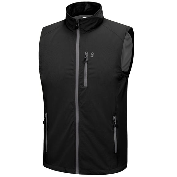 Little Donkey Andy Men's Quick Dry Vest Sleeveless Summer Stretchy Windproof Jacket for Golfing Cycling Running Size XXXL