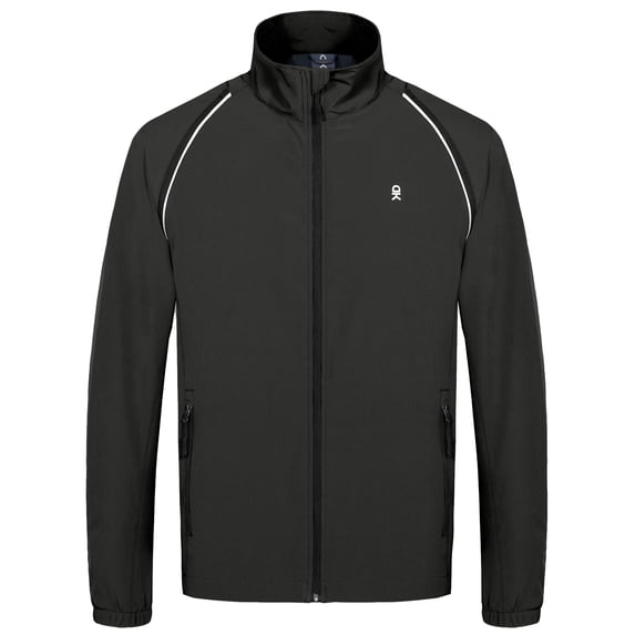 Little Donkey Andy Men's Quick-dry Running Jacket, Convertible UPF 50+ Cycling Jacket Windbreaker with Removable Sleeves Size L