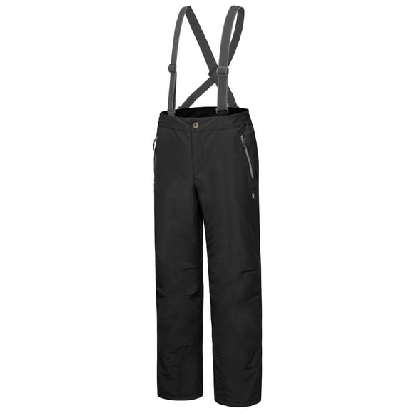 Little Donkey Andy Men's Ski Bibs Insulated Snow Pants , Water Resistant Snowboard Pants Winter with Detachable Suspenders ( Black M )