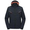 thumbnail image 1 of Little Donkey Andy Men's Snow Ski Jacket with Detachable Sleeves and Hood, Windproof Mountain Rain Jacket Blue Size XL, 1 of 7