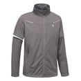 thumbnail image 1 of Little Donkey Andy Men's Softshell Jacket - Lightweight, Waterproof, Detachable Sleeves for Golf, Hiking, Cycling, and Running Gray 2XL, 1 of 7