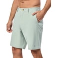 thumbnail image 1 of Little Donkey Andy Men's Stretch Shorts 9 Inch Inseam Bermuda with 4 Pockets for Travel Glacier Green XXL, 1 of 9