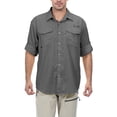 thumbnail image 1 of Little Donkey Andy Men’s UPF 50+ Long Sleeve UV Protection Fishing Shirt, Breathable and Quick Dry Dark Gray S, 1 of 7