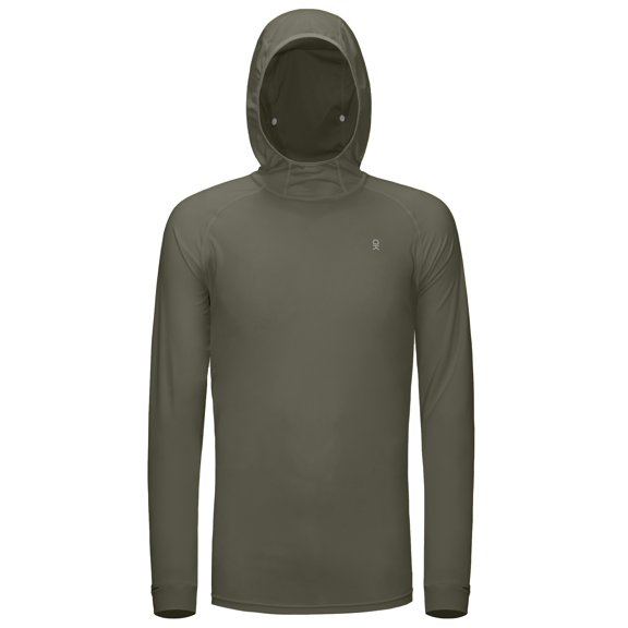 Little Donkey Andy Men's UPF 50  Sun Protection Shirt Stretch Lightweight Hoodie for Fishing Running Cycling Size XXL