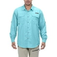 thumbnail image 1 of Little Donkey Andy Men's UPF 50+ UV Protection Shirt, Long Sleeve Fishing Hiking Shirt Blue XL, 1 of 6