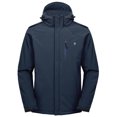thumbnail image 1 of Little Donkey Andy Men's Warm Winter Softshell Jacket Windproof Mountain Ski Snow Coat with Removable Hood Dark Blue 3XL, 1 of 7