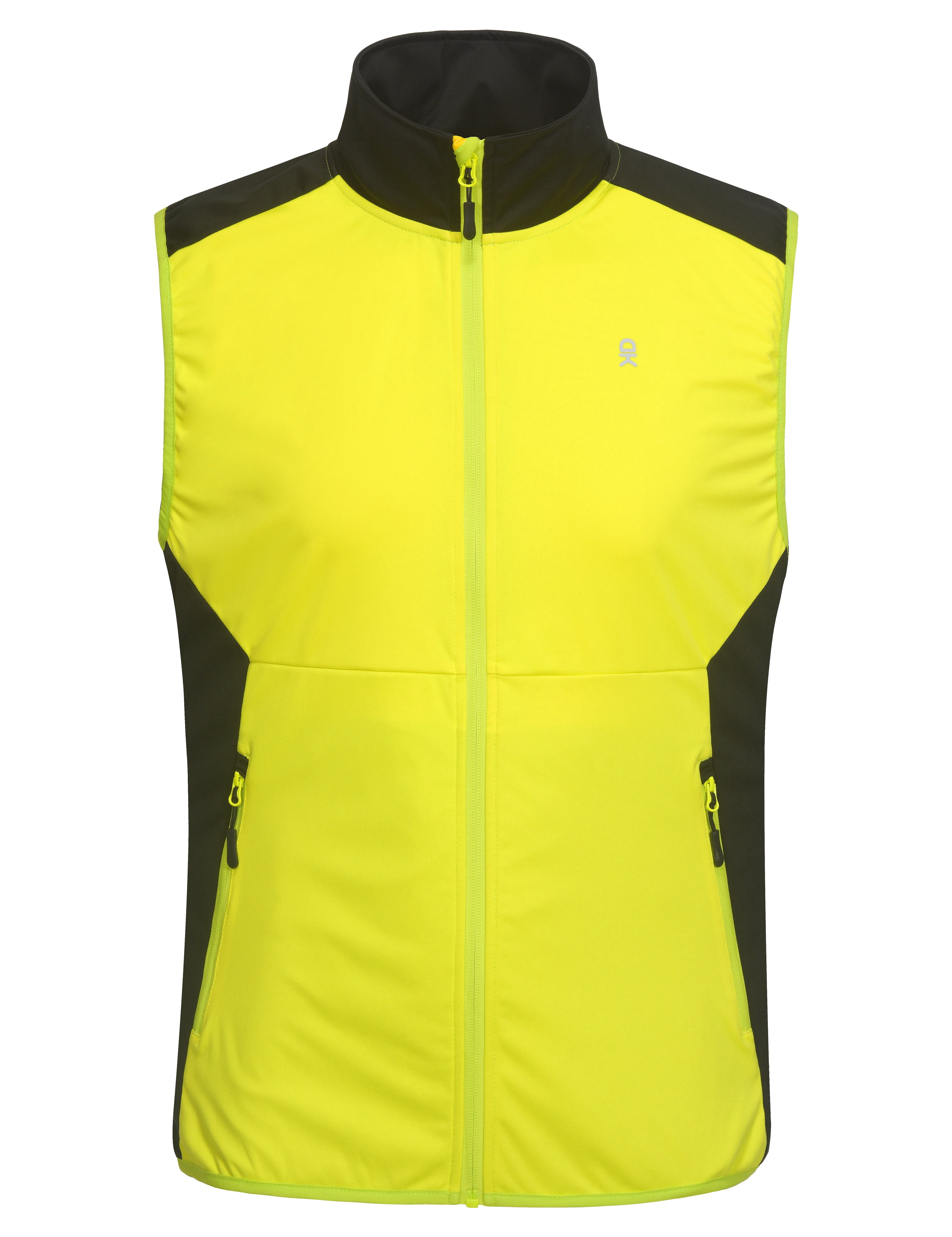 Little Donkey Andy Men's Water-resistant Outerwear Vests, Stretch Windproof Vest for Cycling, Running, Golf (Green 2XL)