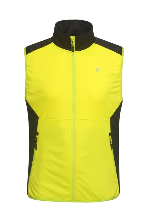 Men's Water-resistant Outerwear Vests, Stretch Windproof Vest for Cycling, Running, Golf (Green 3XL)