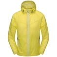 thumbnail image 1 of Little Donkey Andy Men's Waterproof Hiking Jackets Lightweight Windproof Coats for Fishing Camp UPF50 Yellow M, 1 of 7