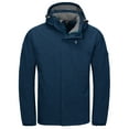 thumbnail image 1 of Little Donkey Andy Men's Waterproof Outdoor Jacket Winter Windproof Warm Ski Jacket with Detachable Hood Blue Heather L, 1 of 7