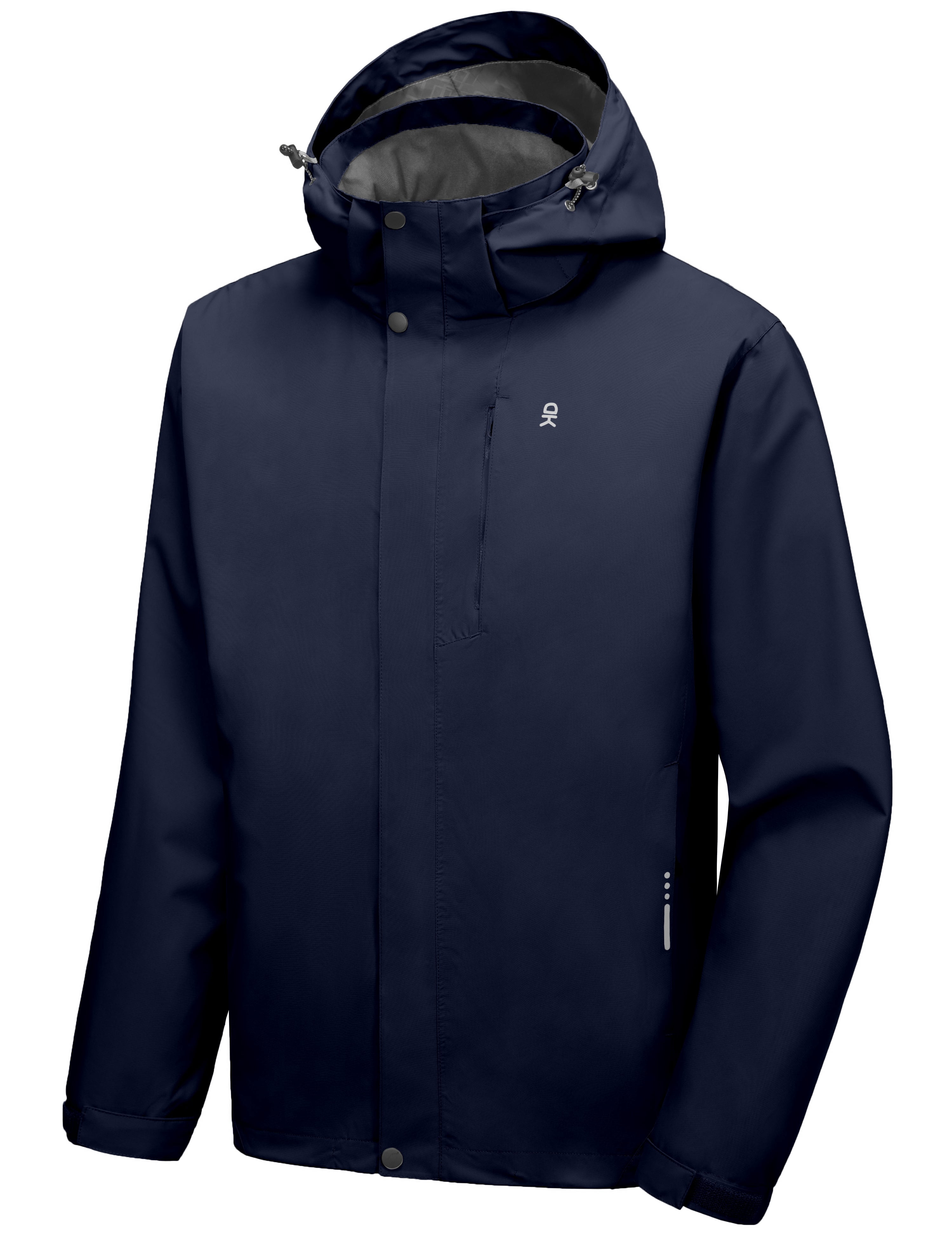 Little Donkey Andy Men's Waterproof Rain Jacket Lightweight Hooded ...