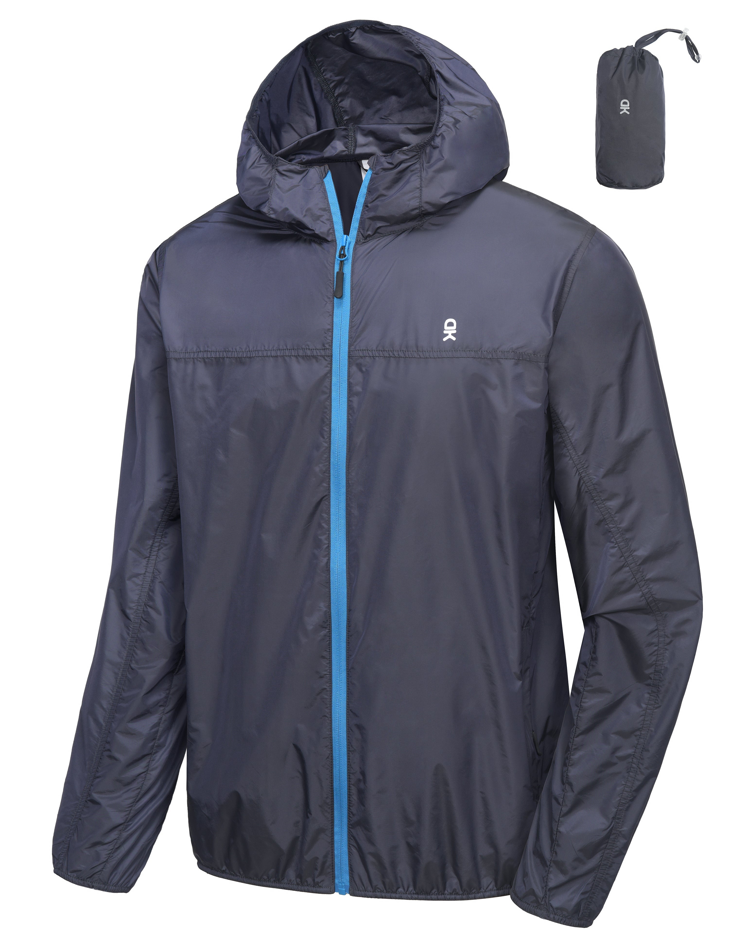 Little Donkey Andy Men's Waterproof Rain Jacket, Lightweight Windproof ...