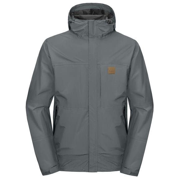 Little Donkey Andy Men's Waterproof Rain Jacket Windproof Light Jacket Outdoor Rain Shell with Hood for Hiking Travel Golf Size M