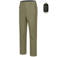 thumbnail image 1 of Little Donkey Andy Men's Waterproof Rain Pants Windproof Overpants Lightweight Outdoor Trousers for Hiking Golf Fishing Green L, 1 of 7