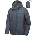 thumbnail image 1 of Little Donkey Andy Men's Waterproof Winter Jacket, Lightweight Warm Thermal Outdoor Shell with Hood for Hiking Travel Golf Type B Insulation Navy Blue 2XL, 1 of 7