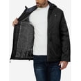 thumbnail image 1 of Little Donkey Andy Men's Winter Heat Reflective Jackets Water-Resistant Detachable hooded Insulated Thermal Ski Snow Coat Black XL, 1 of 7