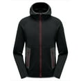 thumbnail image 1 of Little Donkey Andy Men's Winter Ultra Stretch Warm Fleece Running Jacket Thumb Holes Hooded Coat Hiking Size XL, 1 of 5