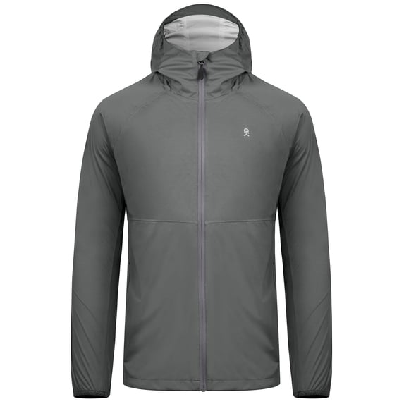 Little Donkey Andy Mens Ultra Light Rain Jacket, Waterproof Stretch Mens Raincoat with Hood for Hiking, Fishing (Iron gray 3XL)