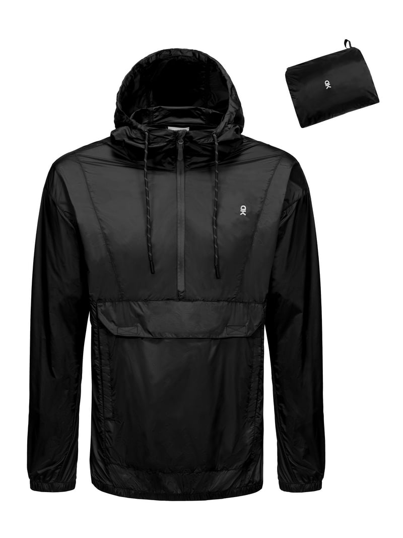Little Donkey Andy Mens Water-Repellent Windbreaker Packable