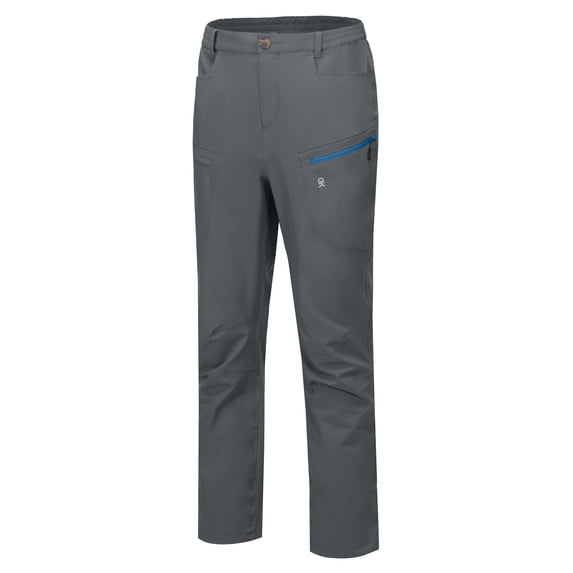 Little Donkey Andy Mens Waterproof Breathable Rain Pants Lightweight Quick Dry Stretch Golf Hiking Pants Grey M