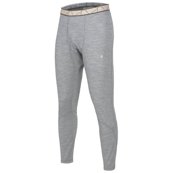 Little Donkey Andy Thermal Underwear for Men, Lightweight Long Johns with Wool Blend (Grey XL)