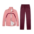 thumbnail image 1 of Little Donkey Andy Women Lightweight Running Jacket 2 Pieces Set, Full Zip Track Sports Suits for Cycling, UV Protection (Peach Amber S), 1 of 7