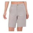 thumbnail image 1 of Little Donkey Andy Women's 10 Inch Quick Dry Bermuda Lightweight Shorts Stretch Golf Hiking Travel Light Gray Heather 3XL, 1 of 5