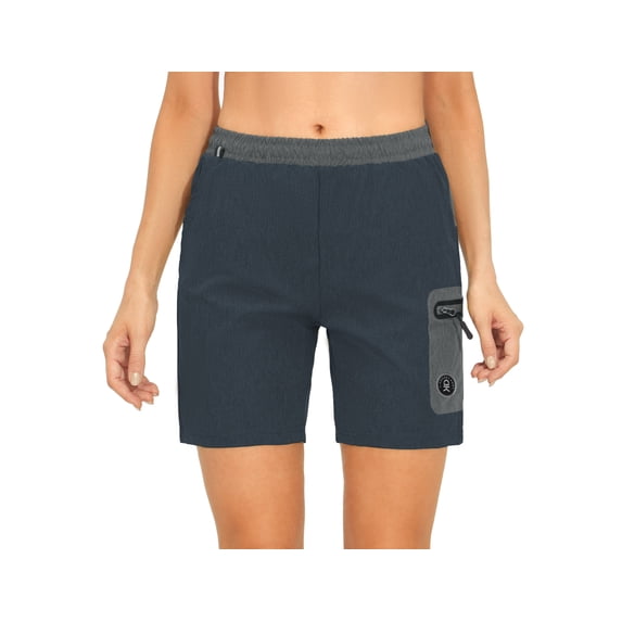 Little Donkey Andy Women's 7 Inches Quick Dry Golf Shorts Stretch Athletic Shorts with Liner, Laser-Cutting Pockets Sise M