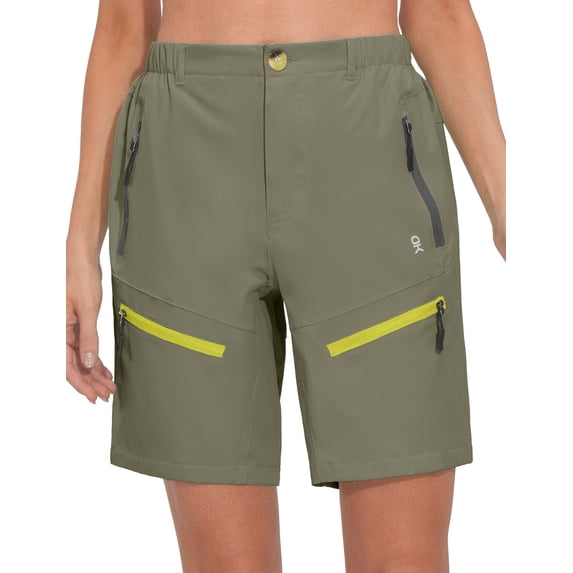 Little Donkey Andy Women's 9 Inch Inseam Quick Dry Stretch Lightweight Cargo Shorts for Hiking Travel Golf Size XS