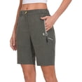 thumbnail image 1 of Little Donkey Andy Women's 9 Inches Shorts for Hiking Golf Travel Lightweight Quick Dry Carbon Heather XS, 1 of 7