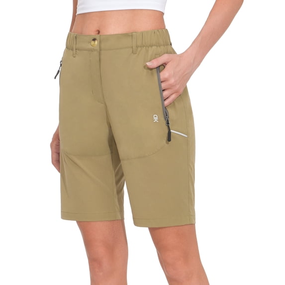 Little Donkey Andy Women's 9 Inches Shorts for Hiking Golf Travel Lightweight Quick Dry Stretch Khaki S