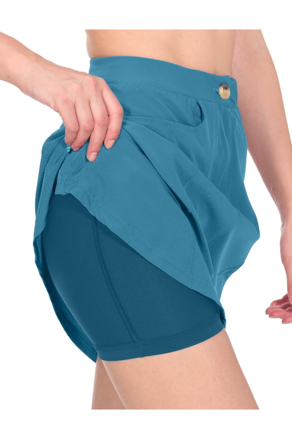 Women's Athletic Skort Skirts UPF 50+ Quick Dry Golf Tennis Causal Skirt with Pockets Slate S