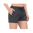 thumbnail image 1 of Little Donkey Andy Women's Breathable Running Shorts, 3 Inch Quick-Dry Workout Hiking Athletic Shorts with Air Hole & Liner Black Heather L, 1 of 7