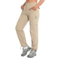 thumbnail image 1 of Little Donkey Andy Women's Convertible Zip Off Pants Quick Dry Stretch Hiking Travel Camping Pants Khaki XL, 1 of 8