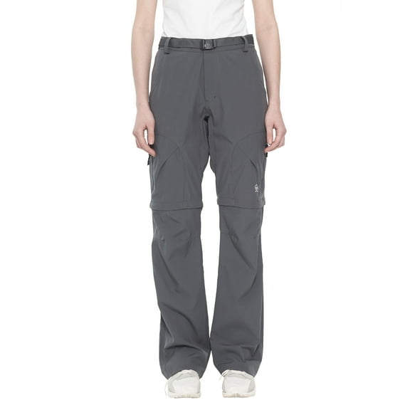 Little Donkey Andy Women's Convertible Zip Off Pants Quick Dry Stretch Hiking Travel Camping Pants Steel Grey S