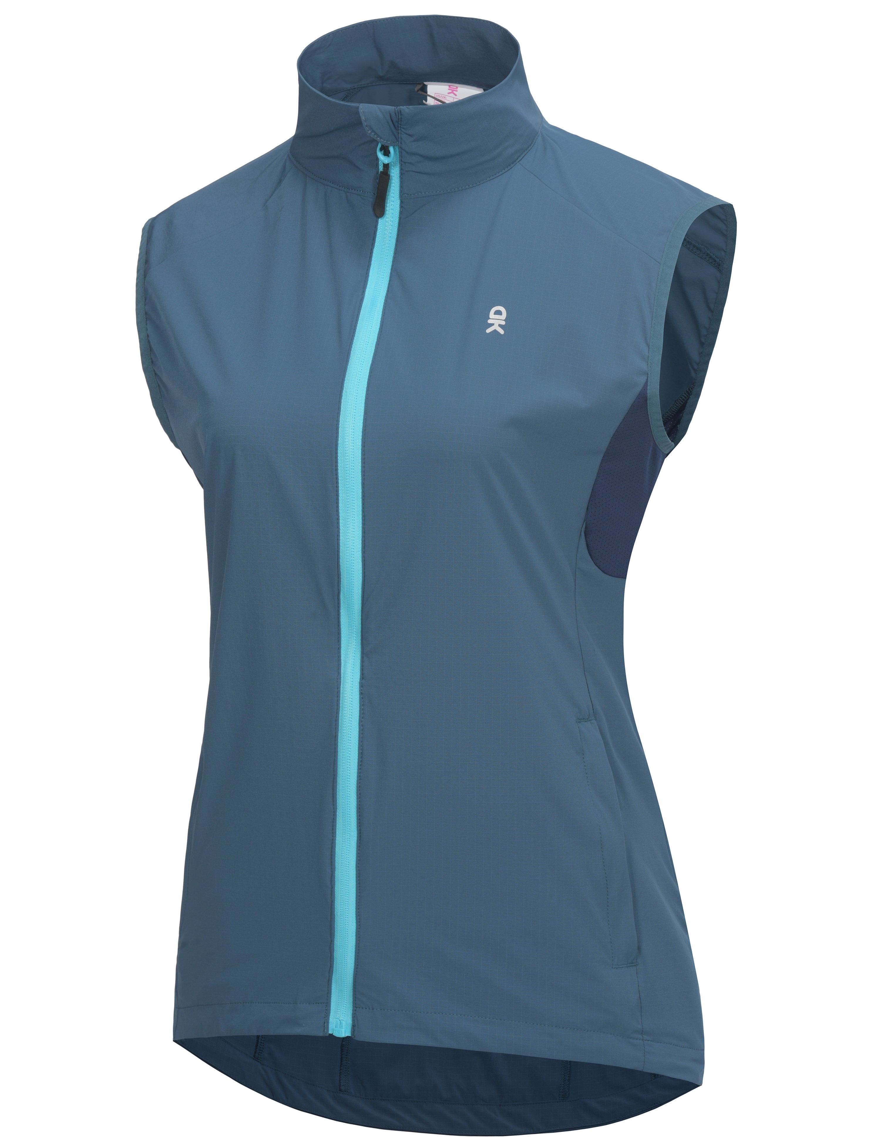 Little Donkey Andy Women's Cycling Vest Reflective Bike Vest, Wind Vest Lightweight Breathable UPF 50 for Golf Running Size XL