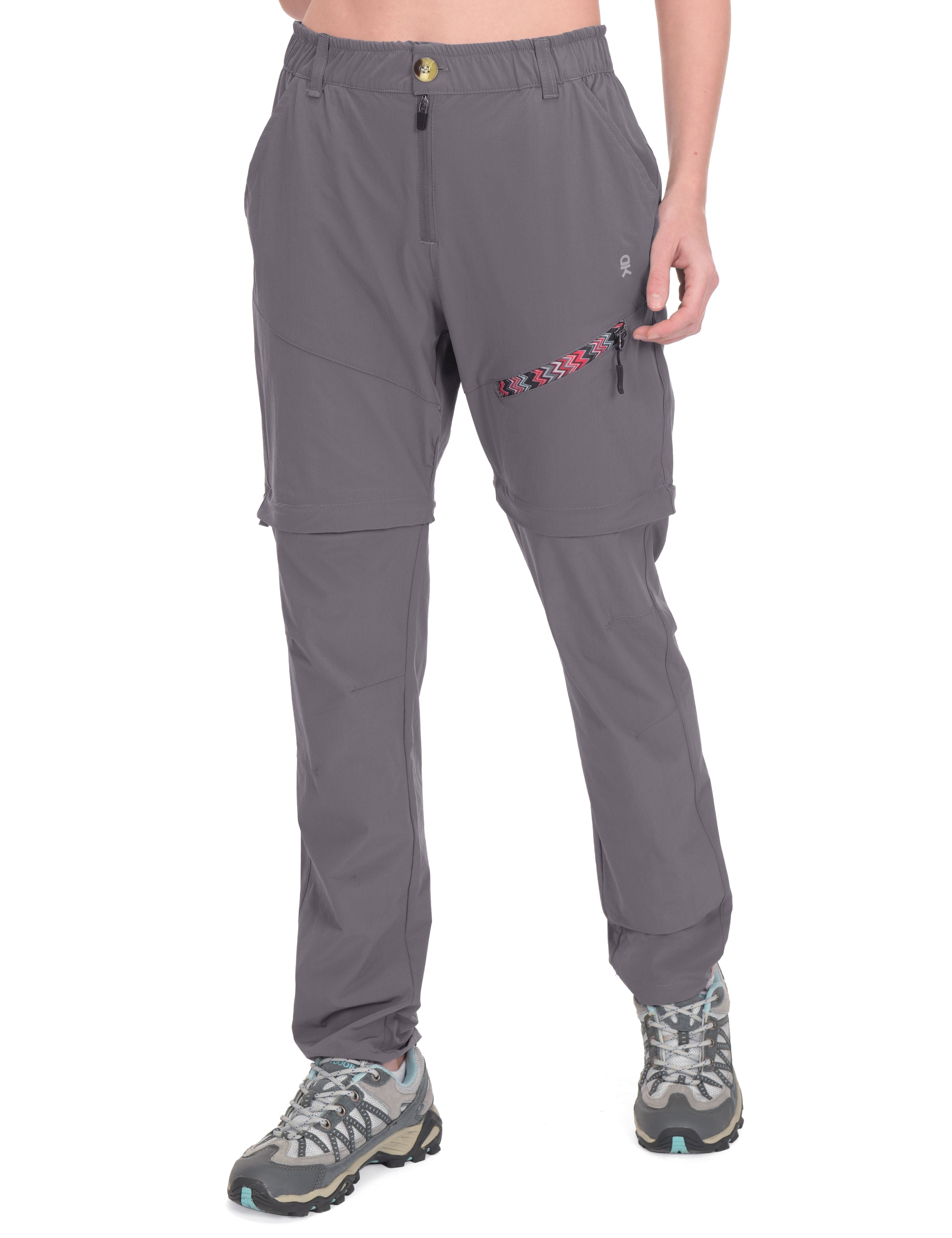 Little Donkey Andy Women's Quick Dry Hiking Pants - UPF 50+ Stretch Cargo Trousers