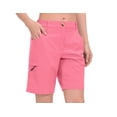 thumbnail image 1 of Little Donkey Andy Women's Hiking Shorts 9 Inch Inseam, Lightweight Golf Shorts Quick Dry with Zippered Pockets (Pink XS), 1 of 6
