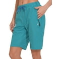 thumbnail image 1 of Little Donkey Andy Women's Lightweight Breathable Hiking Shorts, Quick-Dry Golf Shorts with Zipper Pockets, Air-Holes Tech Bluebrid Heather XS, 1 of 7