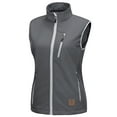thumbnail image 1 of Little Donkey Andy Women's Lightweight Fleece lined Softshell Vest Windproof Sleeveless Jacket for Hiking Travel Golf Grey XS, 1 of 8