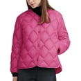 thumbnail image 1 of Little Donkey Andy Women's Lightweight Puffer Jacket with Recycled Insulation, Button Down Quilted Coats (Rose XL), 1 of 7